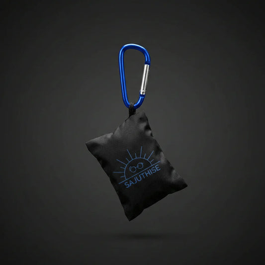 Microfibre Lunettes & Pochette | Bleue