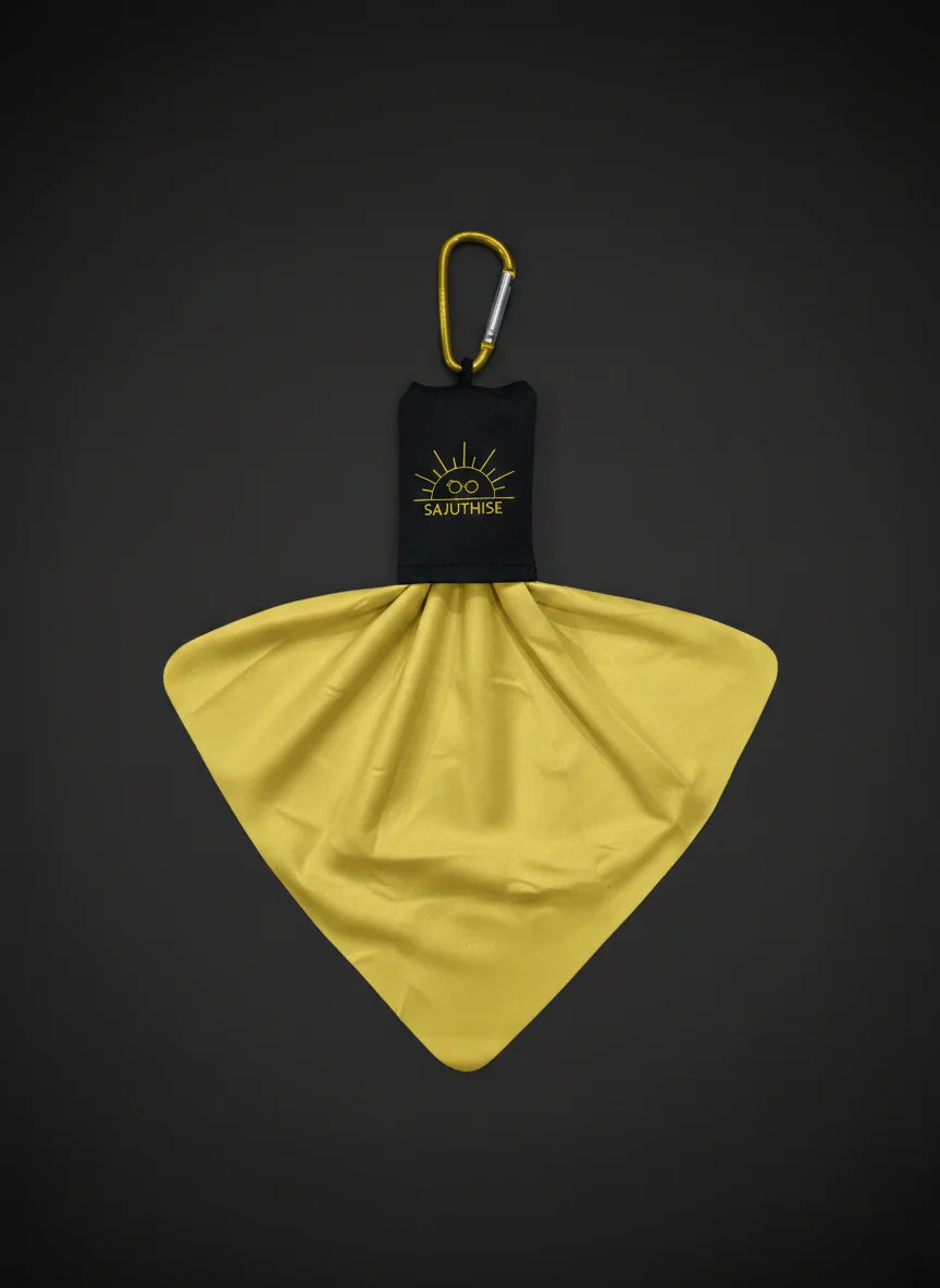 Microfibre Lunettes & Pochette | Jaune