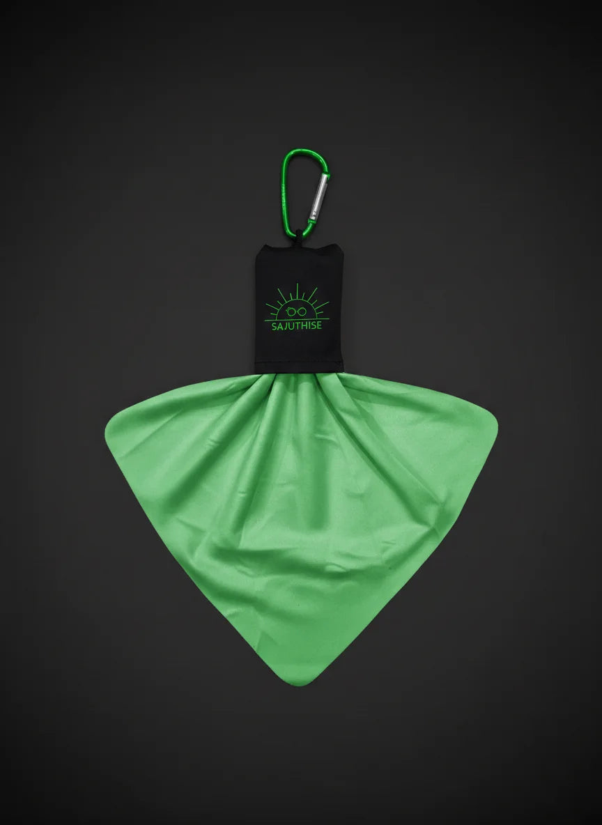 Microfibre Lunettes & Pochette | Verte