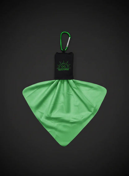 Microfibre Lunettes & Pochette | Verte