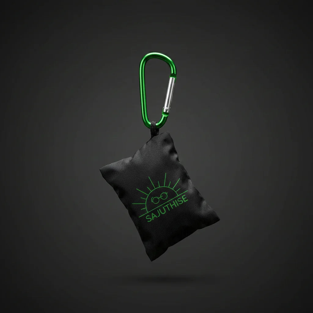 Microfibre Lunettes & Pochette | Verte