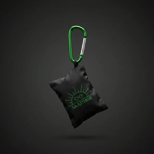 Microfibre Lunettes & Pochette | Verte